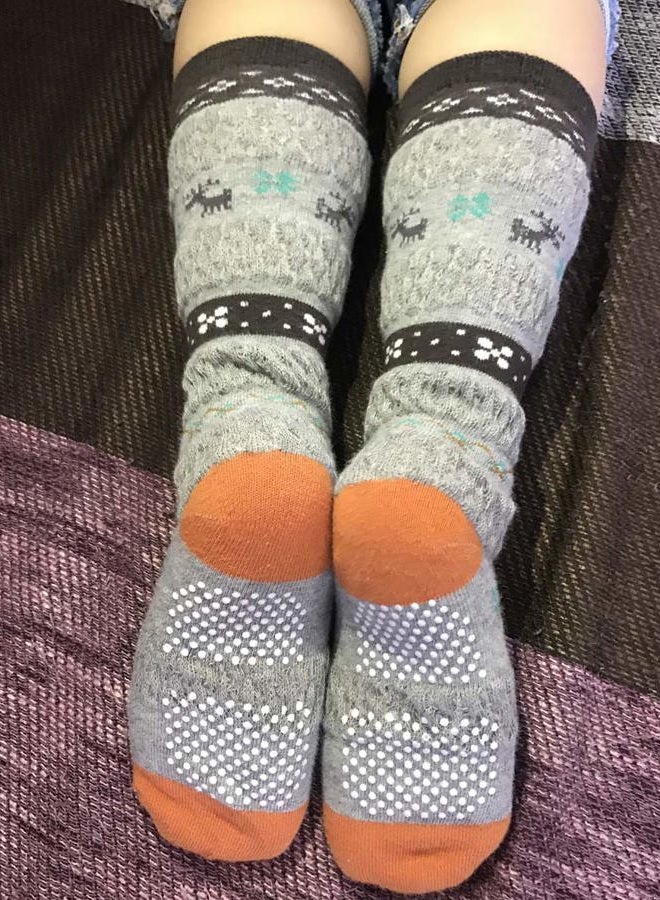 Cottock 6 Pairs Toddler Boy Non Skid Socks Baby Boy Knee High Socks, Cotton Socks for Boys Grips Socks Anti Slip Socks, 6 Pairs Super Star, 1-3 Years - Image 2